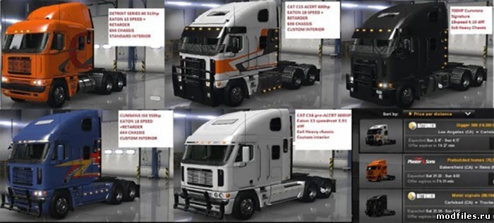 Картинка мода Freightliner Argosy / Stas556 в игре American Truck Simulator