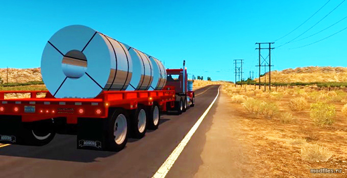 Картинка мода Платформа с грузом / Petercar379 в игре American Truck Simulator