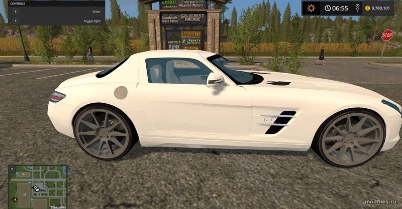 Картинка мода Mercedes SLS AMG / AndrazP в игре Farming Simulator 2017