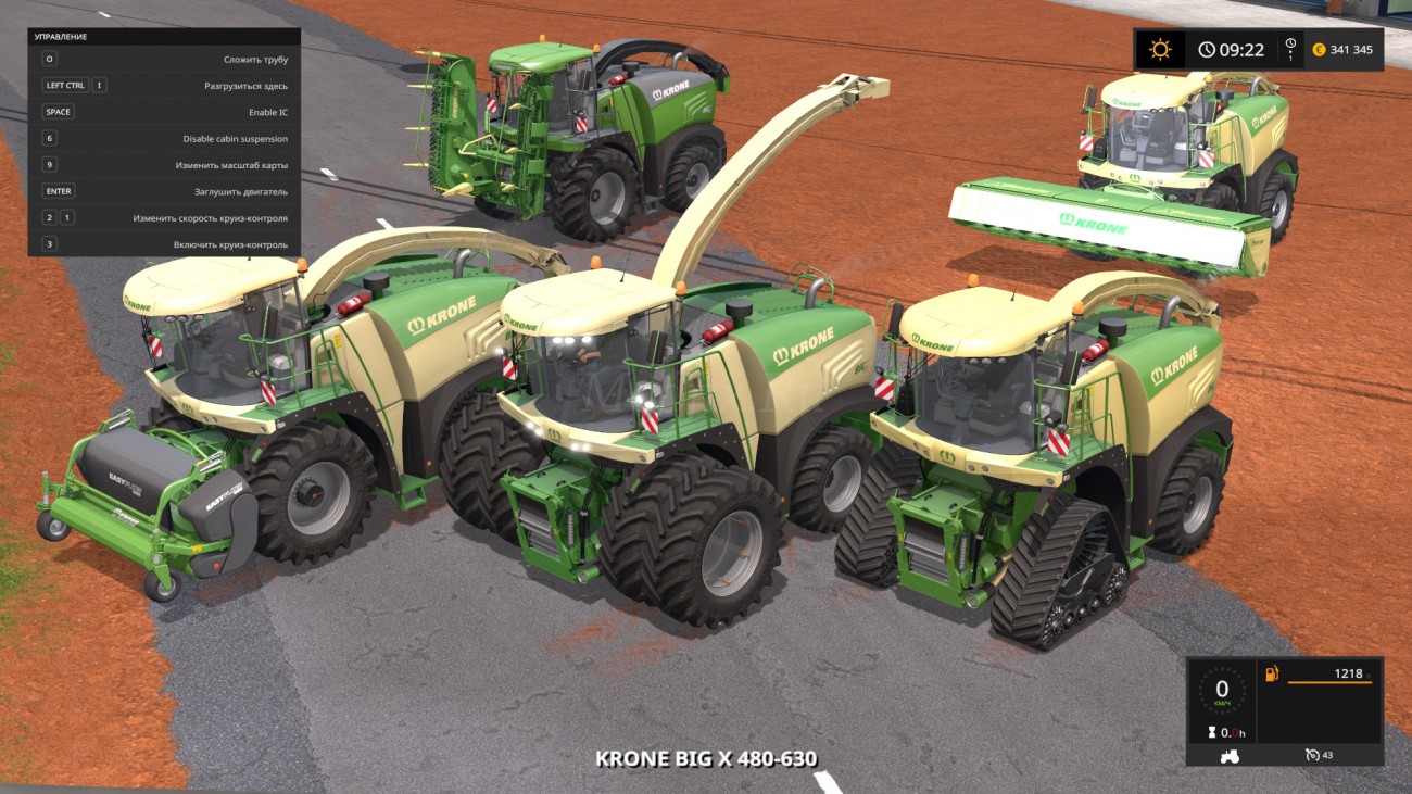 Картинка мода Krone BiG X 480-630 / Astropolis Modding в игре Farming Simulator 2017