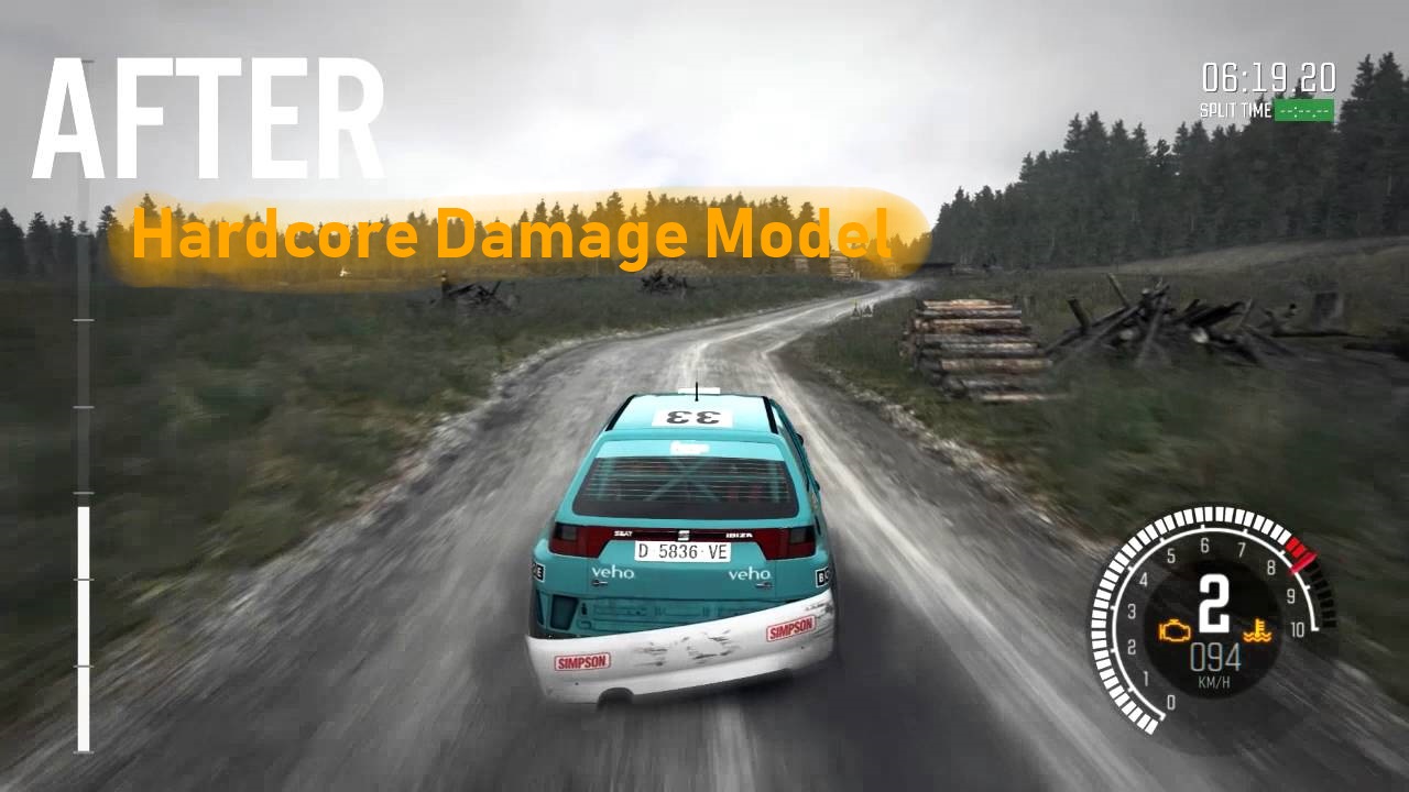 Картинка мода Hardcore Damage Model / TemplarGFX в игре Автогонки Ралли