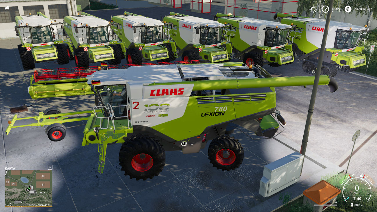Картинка мода Claas Lexion 780 full пак / MarioRoss в игре Farming Simulator 2019