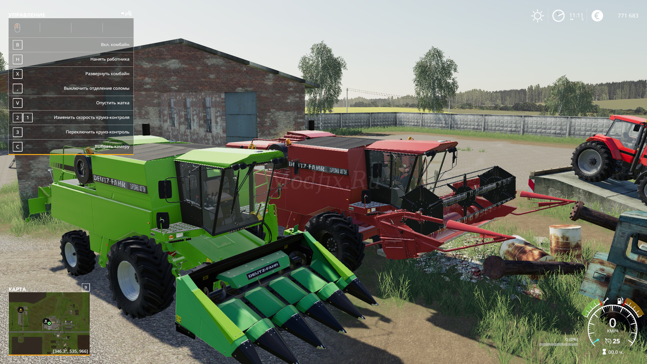 Картинка мода DEUTZ-FAHR TopLiner 4075 H / Lohnunternehmen Westfalen в игре Farming Simulator 2019