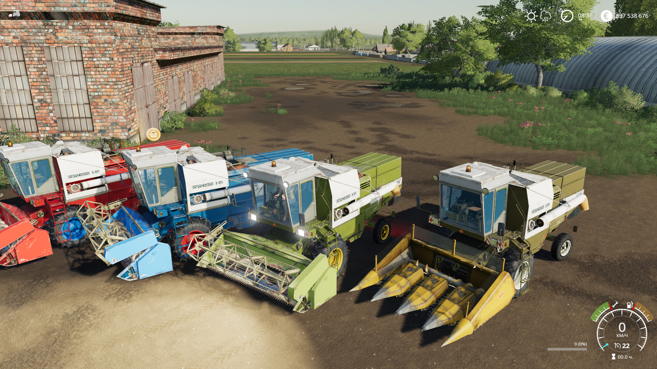 Картинка мода Fortschritt E514 и жатки / ModsModdin в игре Farming Simulator 2019