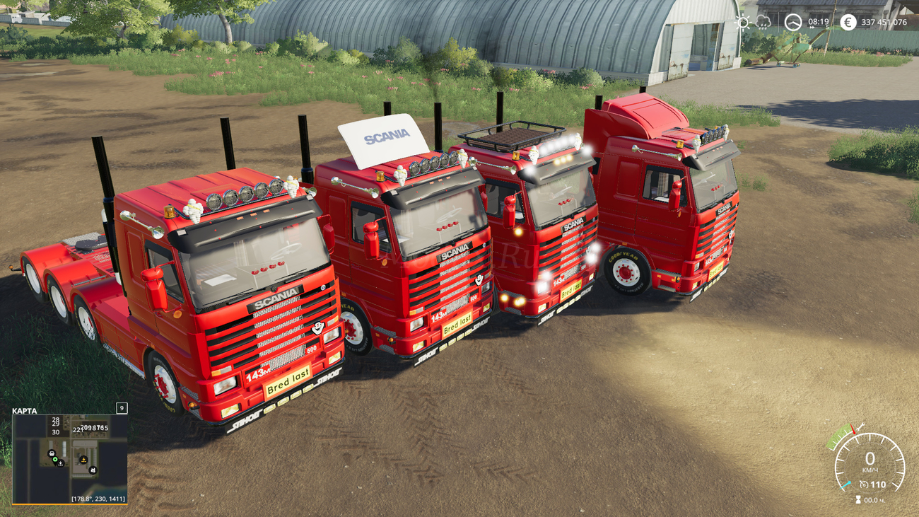 Картинка мода Scania 143 8x4 Swedish / AM Modding в игре Farming Simulator 2019