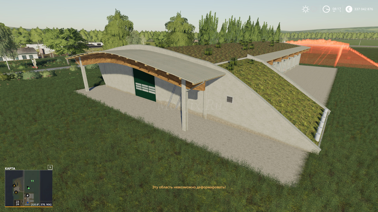 Картинка мода Roof Green Hall / Moechtegernbauer в игре Farming Simulator 2019