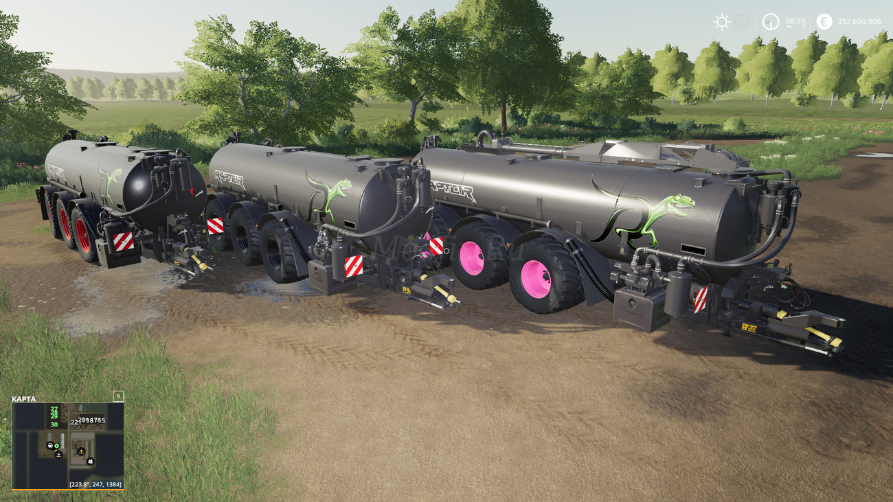 Картинка мода Raptor Carbon 80000 / FrankyM в игре Farming Simulator 2019