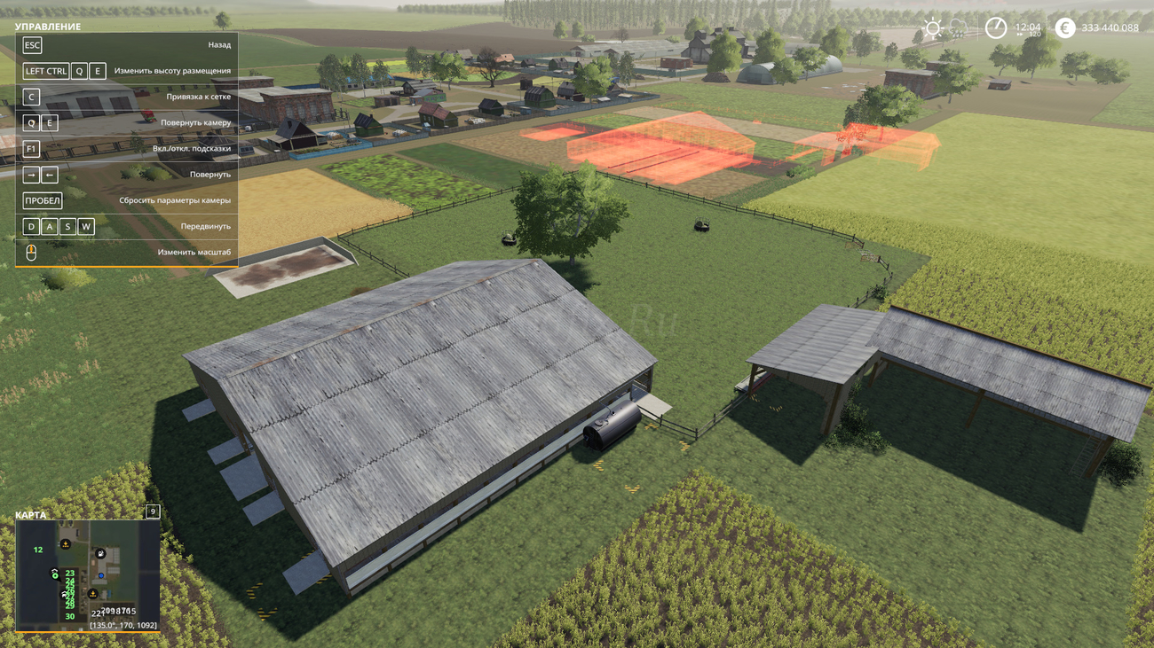 Картинка мода Large Cattle Barn / Nostalgic Farmer в игре Farming Simulator 2019