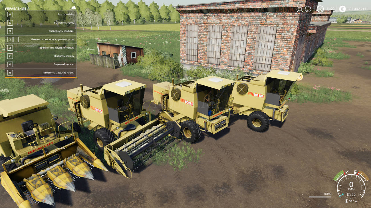 Картинка мода New Holland 5050 и жатки / Luan Sleutjes в игре Farming Simulator 2019