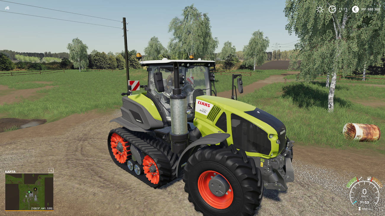 Картинка мода Claas Axion 960/930 Terra trac / GIANTS Software в игре Farming Simulator 2019