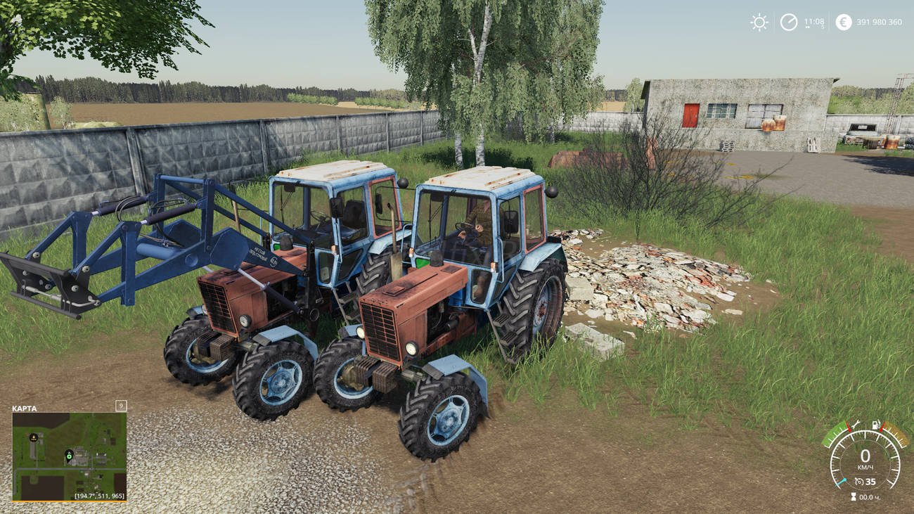 Картинка мода Беларус 100 / Black Star Mafia в игре Farming Simulator 2019