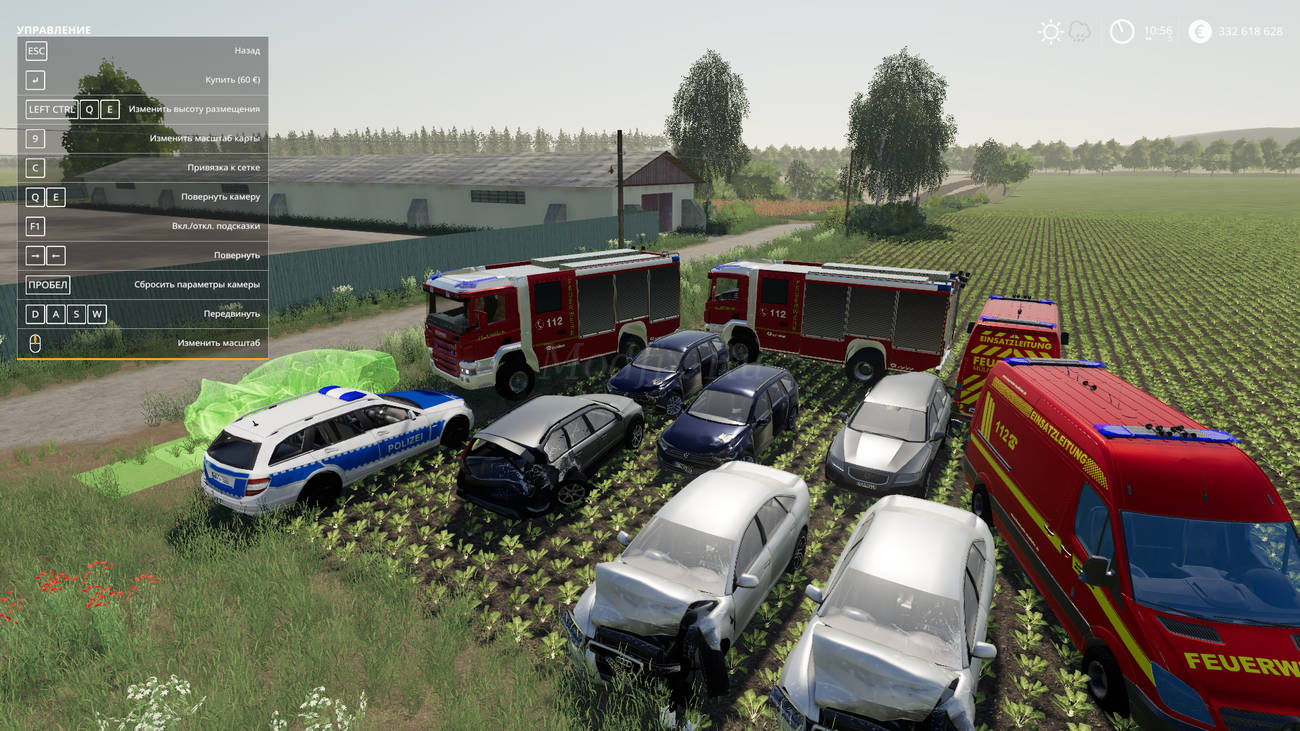 Картинка мода Verkehrsunfall пак / ShabaFS в игре Farming Simulator 2019