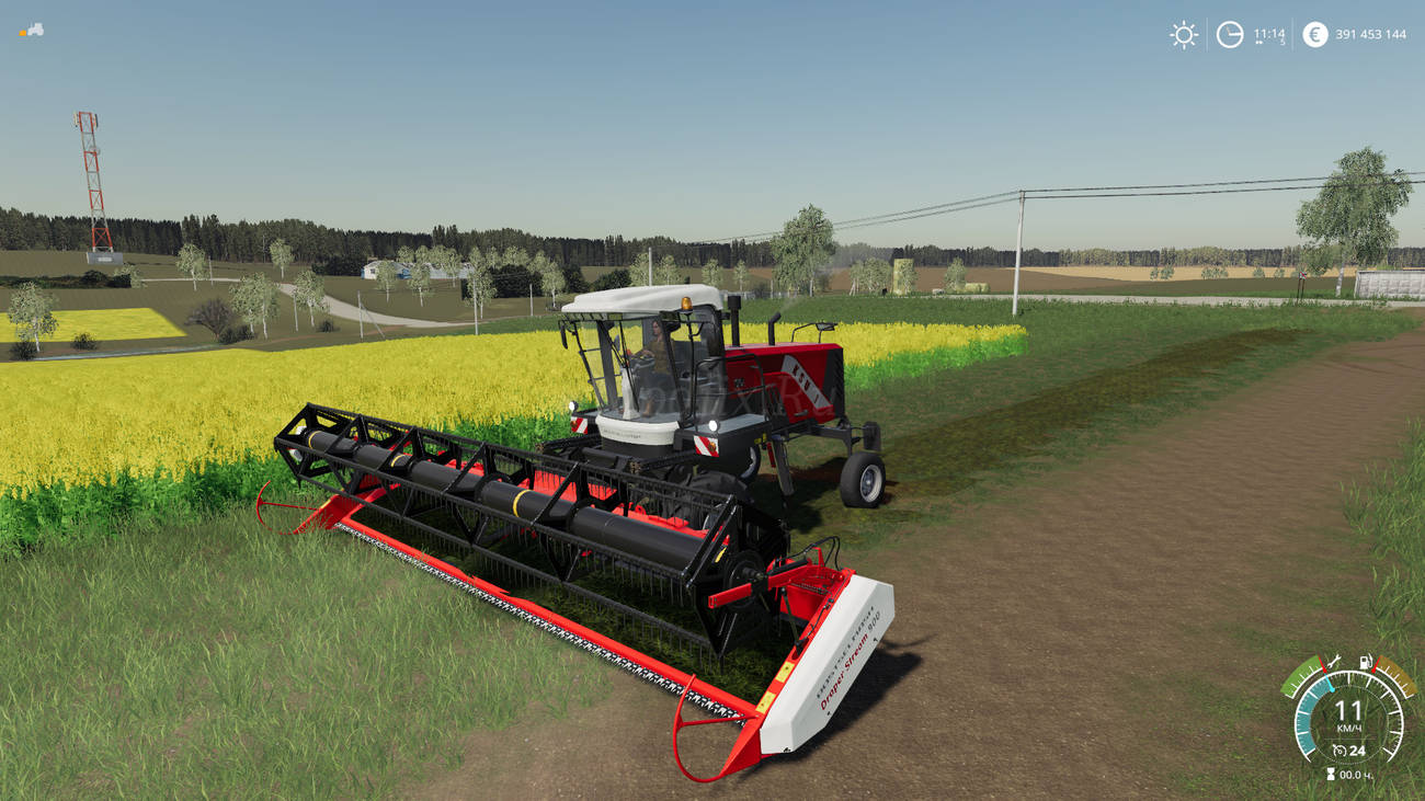 Картинка мода КСУ-1 Ростсельмаш / Deruz в игре Farming Simulator 2019
