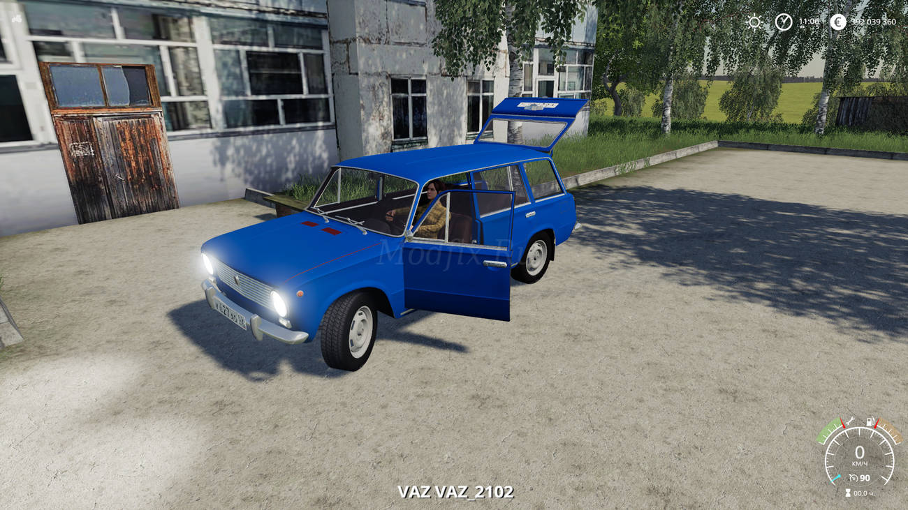 Картинка мода ВАЗ 2102 синий / Kulibin в игре Farming Simulator 2019
