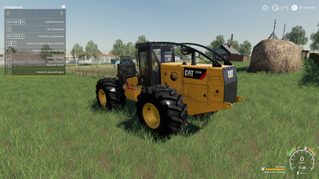 Картинка мода Caterpillar 535D Skidder / FDR Logging в игре Farming Simulator 2019