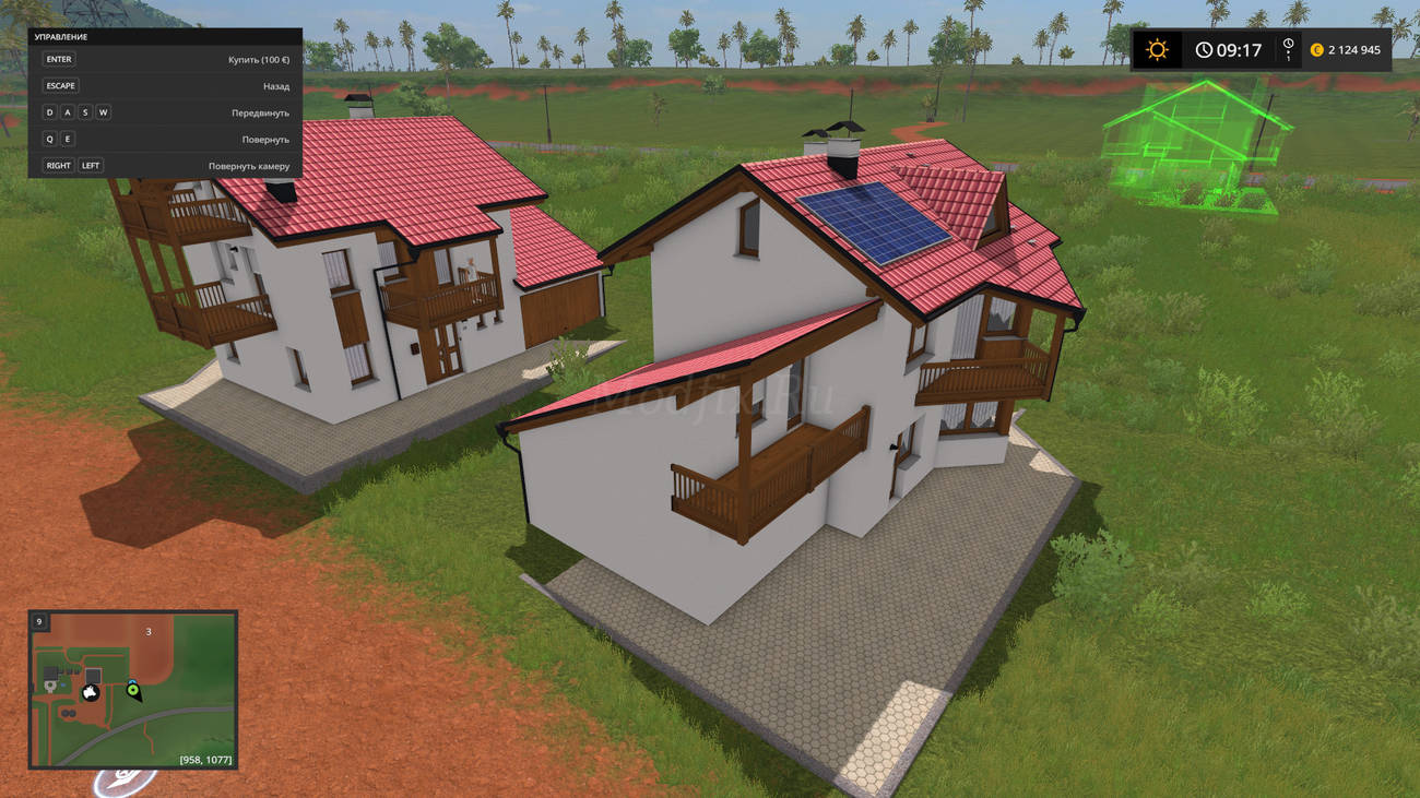 Картинка мода Residential House With Garages / M4pj3cts в игре Farming Simulator 2017