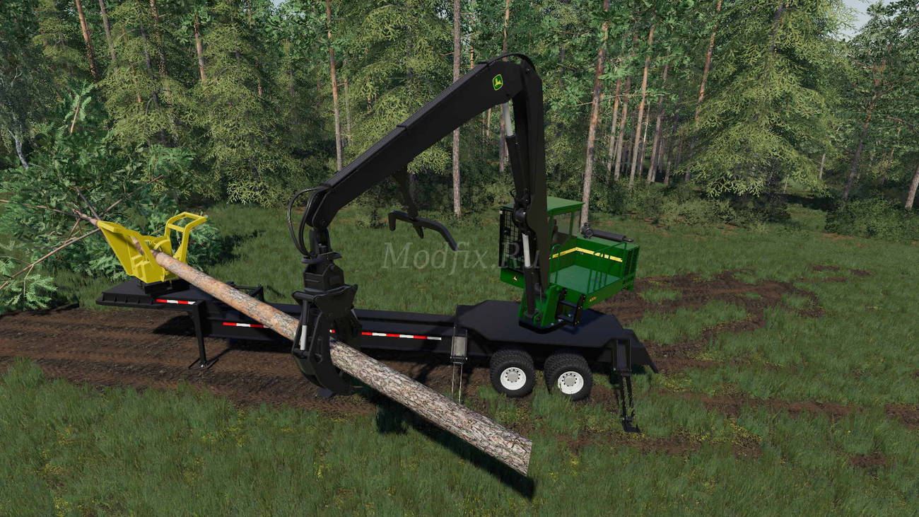 Картинка мода John Deere 437D Delimber / Kenny456 в игре Farming Simulator 2019