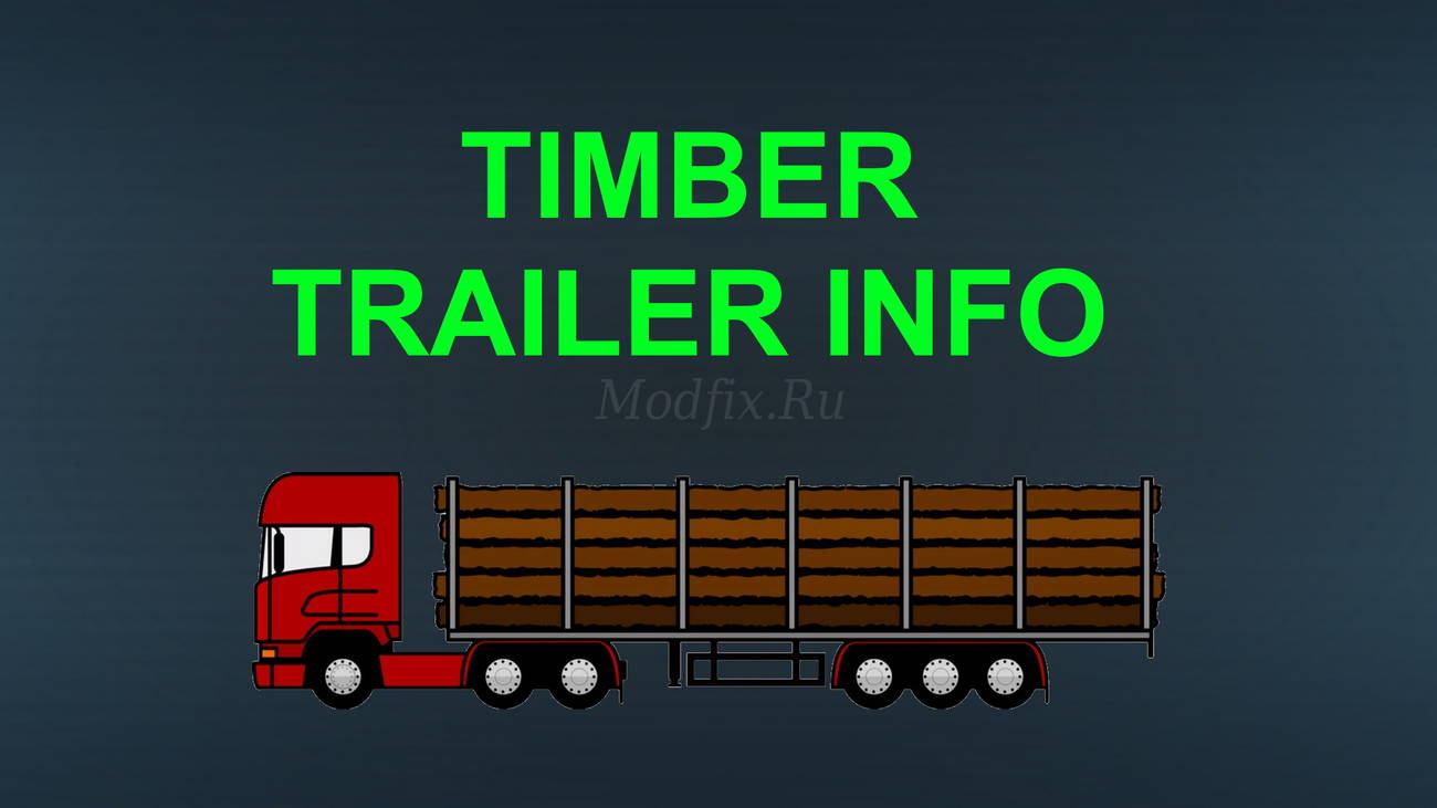 Картинка мода Timber Trailer Info / Kenny456 в игре Farming Simulator 2022
