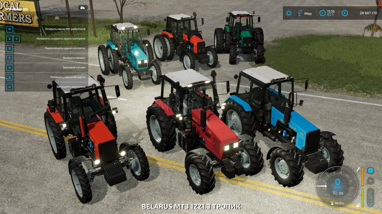 Картинка мода МТЗ 1221 FS22 / RusAgroTeh в игре Farming Simulator 2022