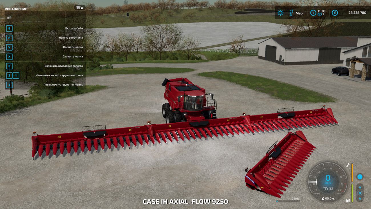 Картинка мода Case IH 4418 Жатка 30 метров / AK6070 в игре Farming Simulator 2022