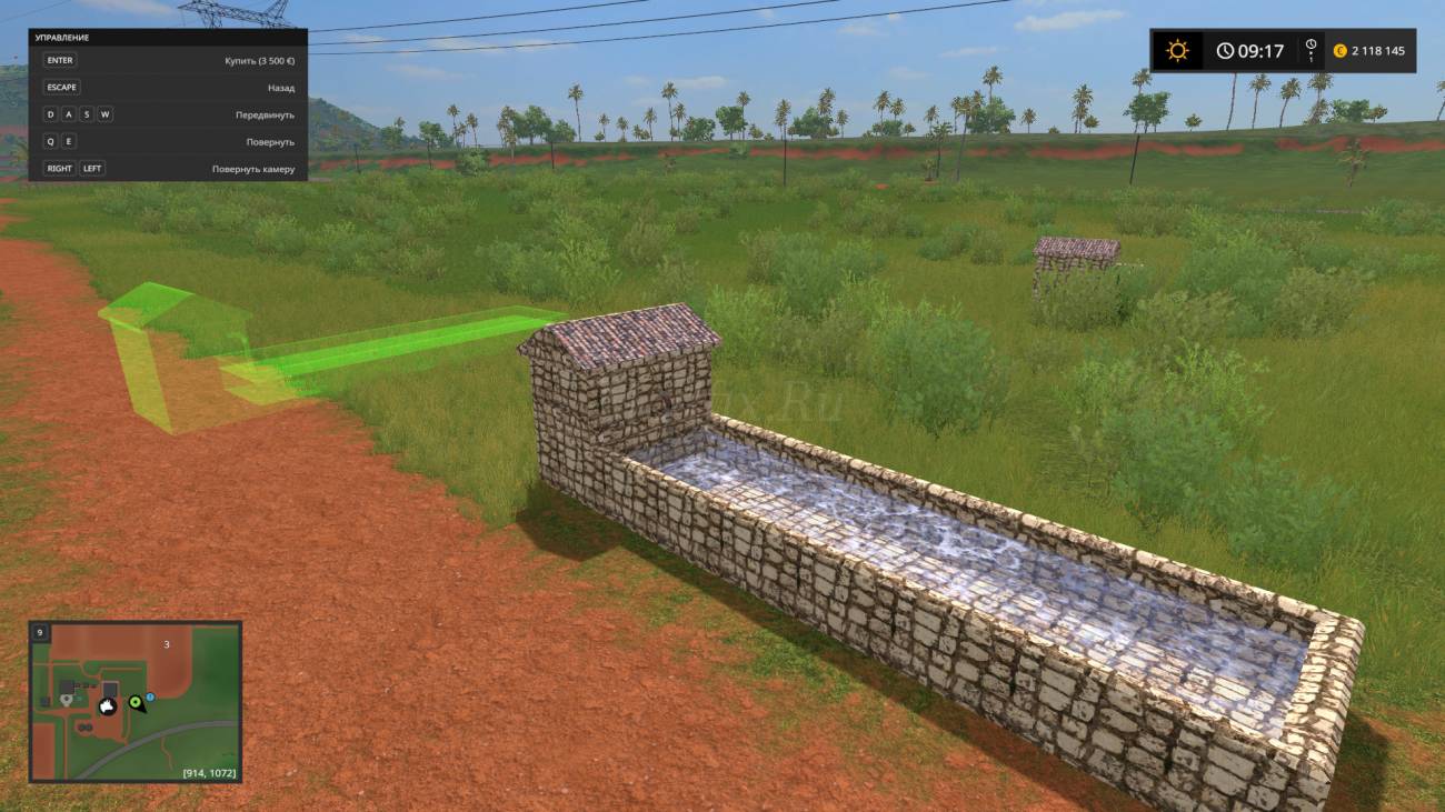 Картинка мода Placeable Fountain / Team FSI Modding в игре Farming Simulator 2017