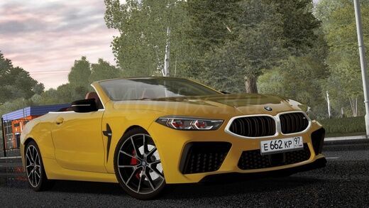 Картинка мода BMW M8 Cabrio / Heisenberg в игре City Car Driving