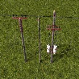 Картинка мода Electricity Poles Prefab / BernieSCS в игре Farming Simulator 2017