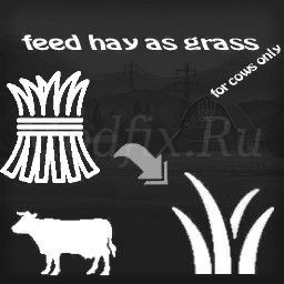 Картинка мода Assign hay to category grass for cows / LS-Farmers в игре Farming Simulator 2017