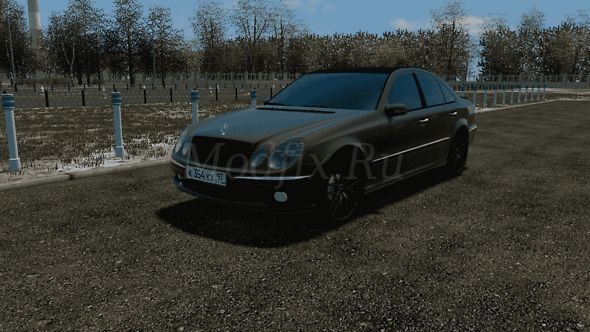 Картинка мода Mercedes-Benz W211 E55 AMG / VAGOneLove в игре City Car Driving