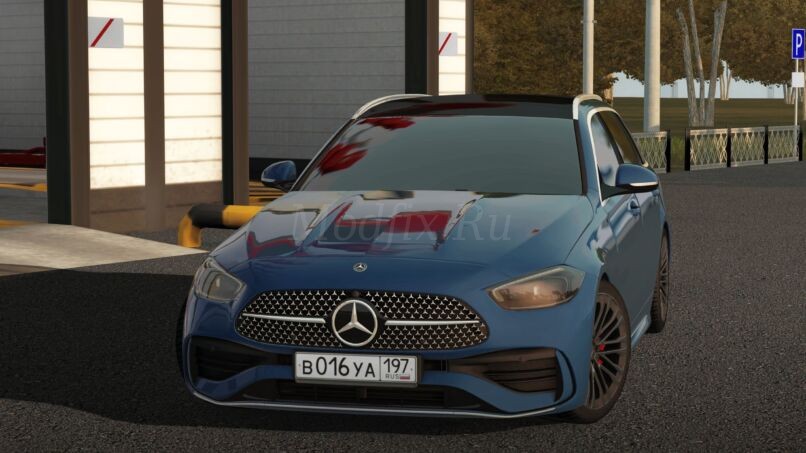 Картинка мода Mercedes-Benz Station Wagon C300 4MATIC W206 / Heisenberg в игре City Car Driving