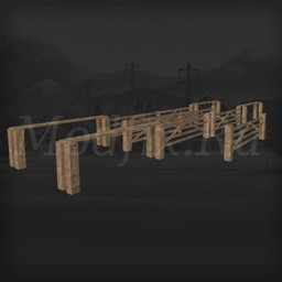 Картинка мода Wooden Gates to use on maps Prefab / Benw11 в игре Farming Simulator 2017