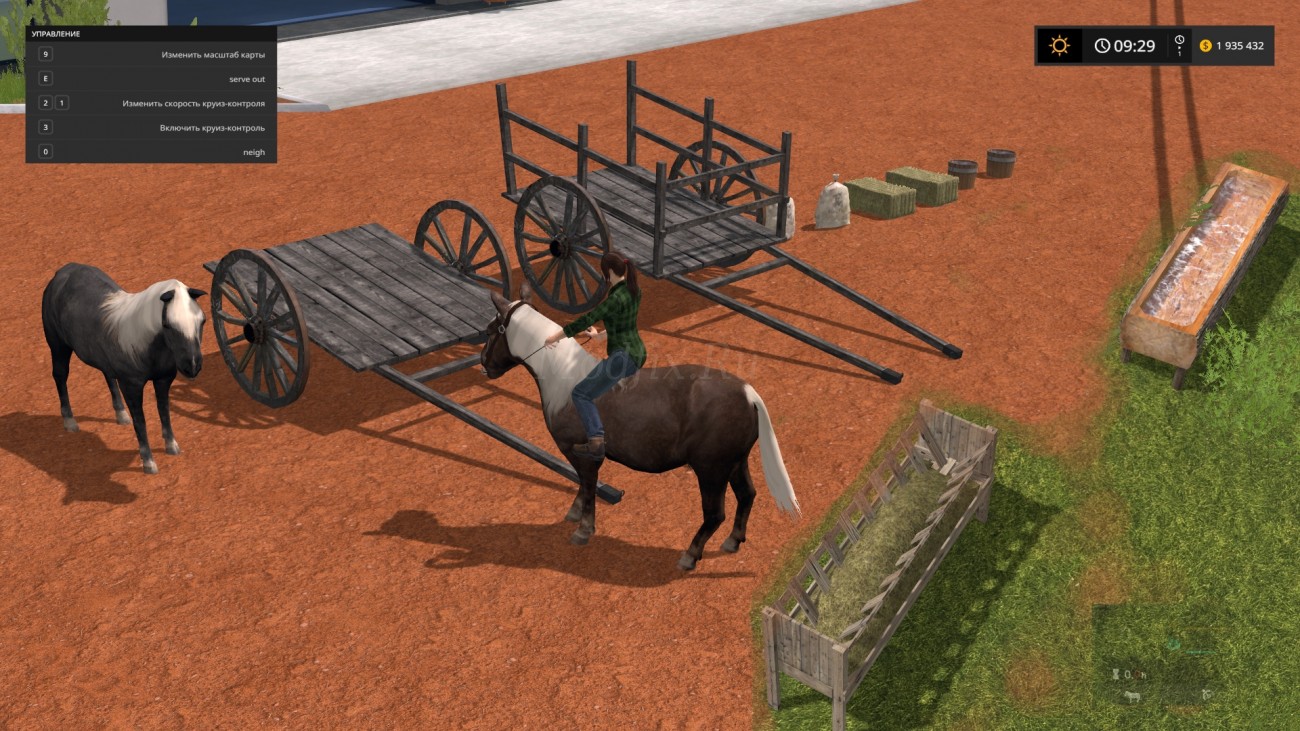 Картинка мода Rideable Pony / Farmer Andy в игре Farming Simulator 2017
