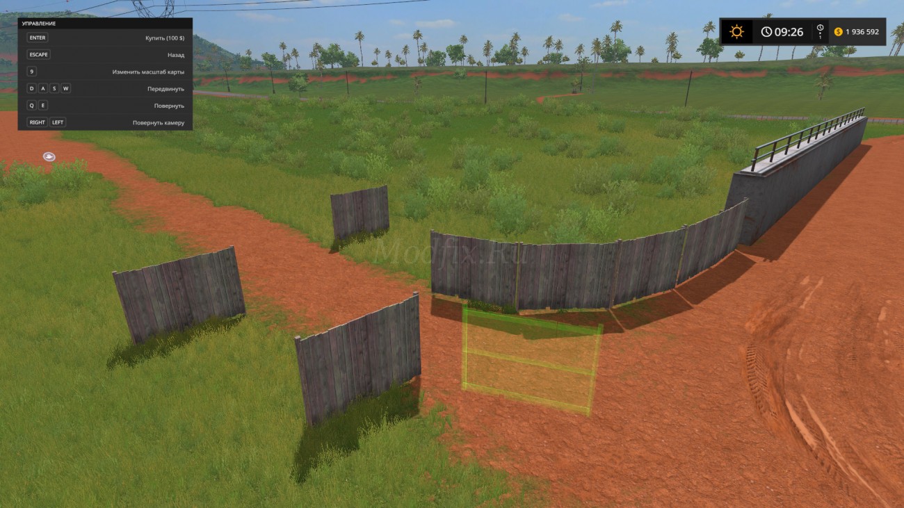 Картинка мода Wood Fence Panel / Mappersparadise в игре Farming Simulator 2017