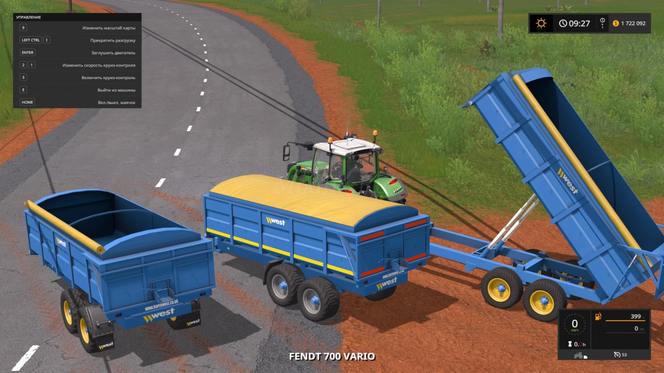Картинка мода West 12t Grain Trailer / ARM-Team в игре Farming Simulator 2017