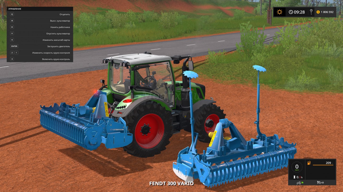 Картинка мода Lemken Zirkon 10/300 / STv-Modding в игре Farming Simulator 2017