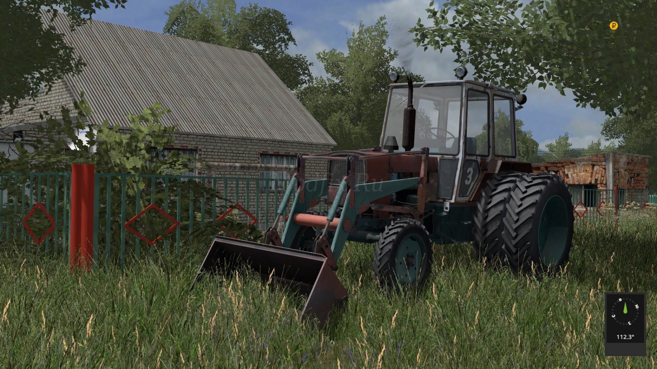 Картинка мода ЮМЗ-6КЛ Зелёный и Красный / Miraculous в игре Farming Simulator 2017